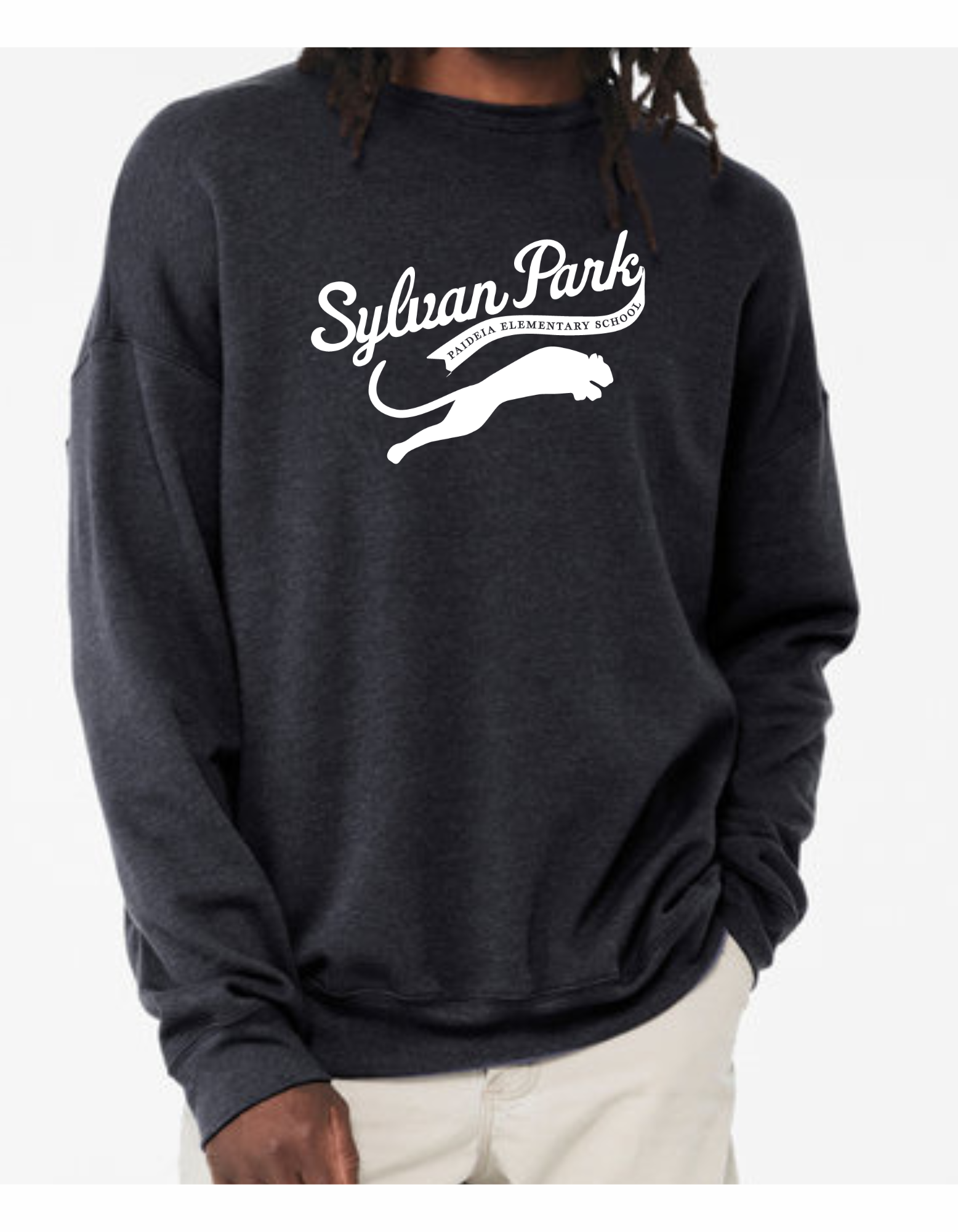 Heather Navy Sponge Fleece Sweatshirt