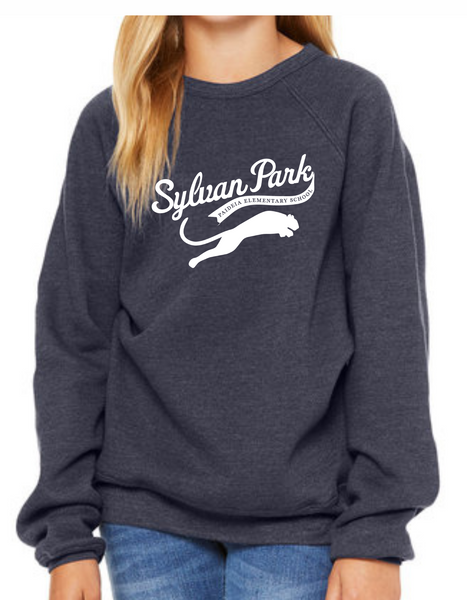 Heather Navy Sponge Fleece Sweatshirt